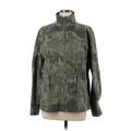 Old Navy Denim Jacket: Below Hip Green Camo Jackets & Outerwear - Women's Size Medium