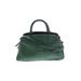 American Leather Co Leather Satchel: Embossed Green Print Bags