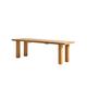 Pack de 2 bancs d'extérieur en bois d'iroko durable de 120 cm