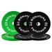 Signature Fitness Color Coded Olympic Bumper Plate Weight Plate Multicolor