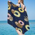 Dopebox Sloth Printed Beach Towel Beach Towel For Girls Cute Microfiber Large Sand Free Towels Quick Dry Towel Kids Adults Soft Sand Free Bath Towel for Travel Swimming Camping Yoga (D)