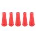 5Pcs 6mm Archery Arrow Tips Soft Rubber Arrowheads Rubber Blunt Point Broad Heads for Hunting Shooting Arrows Training Equipment Red