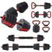 66LBS Adjustable Dumbbells Set Octagonal Designed Weights Dumbbells Set Anti Rolling Fitness Dumbbells