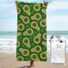 Kll Big Colorful Avocados Microfiber Beach Towel Fast Drying Extra Large 27.5 X55 Sand Free Beach Towel Super Lightweight Towels For Swimming Pool Camping Picnic Yoga Gym Sports