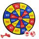 DG00 Dart Board Set 11inches Dart Board With Hook 4 Sticky Balls And 4 Darts Safe Dart Game Dart Board For Kids Adults Party Game