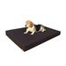 Orthopedic Dog Bed for Large Dog Portable Dog Cot with Zipper Cover Large Durable Pet Bed with Cooling Memory Foam Pad for Indoor Living Room Home Bedroom Apartment 41X27X4 Brown