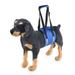Canine Dog Reflective Sling Carrier Support Back Legs Hip Knee Hock Joint Harness to Help Lift Dogs Rear Aid Blue