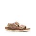 Milano Big Buckle Sandals - Brown - Birkenstock Flats