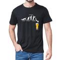 Evolution Funny Mens 3D Shirt For Wednesday Black Cotton Beer Human Print Men'S Unisex Tee Casual Style Classic Cool Fashion Designer Novelty Festival