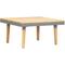 Tavolino Caffè,Tavolino da Salotto,Tavolino Consolle per Giardino 60x60x31,5 cm Massello di Acacia