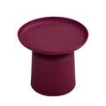 Inverted Cup Shape Accent End Table Side Table for Small Spaces Single Plant Stand for Living Room Bedroom Bed Side Sofa Side WINE RED