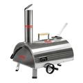 Direct Wicker Outdoor Pizza Oven 12 Semi-Automatic Rotatable Pizza Ovens Portable Stainless Steel Wood Fired Pizza Oven Pizza