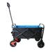 HQZX Mini Folding Wagon Garden Shopping Beach Cart Black+Blue+Brake