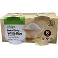 Bibigo Restaurant- Cooked Sticky White Rice 8 - 7.4-Ounce Bowls - Pack Of 3 (24 Total)