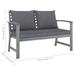 Irfora parcel Patio Bench Park Bench Park Bench 47.2 With Cushion Patio Park With Dark Cushion Park Benches Patio Bench Park Benches Patio Park Bench Jiaocha Lawn 47.2 X Patio Porch Chair X 31.9 In