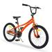 20 Kids Bike Modern Toddler Adjustable Bicycle Comfortable Kids Bicycle for Boys Age 7-10 Years Best Gift Orange