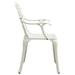 Irfora parcel Chairs 2 Pcs Cast Aluminum White Patio Chairs 2 Chair Balcony Room Side Chair Balcony White Side Chair 1110147a