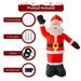 Andoer Furnishing articles Party Lawn Patio Wind Rope And Santa Claus LedInflatable Ups Decoration Xmas Rope And Floor With Wind Rope Stakes Blow Ups Blow Ups Decoration Santa With Wind Ichu