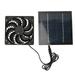 5W Solar Panel Fan Eco Friendly Low Noise Compact Portable Solar Panel Fan Kit For Pet House Chicken Coop Tree House Kennel