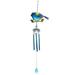 WEMDBD 1PC Outdoor Hummingbird Wind Chimes Wind Bell Wind Catcher Memorial Wind Chimes Decor Painted Hummingbird Rust-proof Metal Wind Chime Hanging Room Decoration