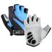 Mountain Bike Gloves Anti Slip Shock Absorbing Padded-Bicycle Gloves for Fitness Training Outdoor Sports(blue) - L