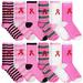 SOCKS NBULK Pink Ribbon Breast Cancer Awareness Ankle/Crew Socks for Women