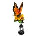 Fence Hanger with Solar Lantern Butterfly