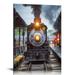 Nawypu Train 3D Poster Wall Art Decor Framed Print Vintage Steam Engine Locomotive & Train Enthusiast Lenticular Posters & Pictures