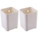 Oahisha 2Pcs Wall Mounted Pen Holder Desktop Pencil Case Plastic Makeup Brush Holder Pen Container