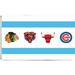 DEYOU Chicago Nation Blackhawks Bears Bulls Flag 3x5 Feet Banner Flag