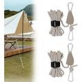 Portable Adjustable Fix Camping Rope Portable Adjustable Fix Tent High Strength Fast Release Pulley Camping Rope for Tent Tarp Camping Rope with Ratchet Pulley
