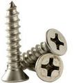 X 2 1/2 SELF-Tapping Screws Flat Head Type A Stain A2 (18-8) Fully Threaded Size: Length: 2-1/2 Head: Flat Material: Stainless_Steel_18-8 Finish: (Inch) (Quantity: 500)