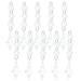 10Pcs Crystal Pendant Tapered Acrylic Material Irregular Beaded Ornament DIY Lamp DecorationTransparent