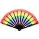 Rainbow Folding Fan Traditional Wedding Ceremony Decorations Halloween Elegant Hand Vintage