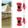 Portable Adjustable Fix Camping Rope Portable Adjustable Fix Tent High Strength Fast Release Pulley Camping Rope for Tent Tarp Camping Rope with Ratchet Pulley