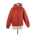 Columbia Jacket: Below Hip Red Print Jackets & Outerwear - Women's Size Large