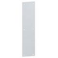 4 x 16 in. Square Corner Push Plate No. 052482 Satin Stainless Steel