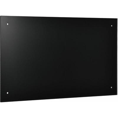 Fond de hotte 70 x 40 cm avec fixation verre noir - Transparent