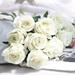 Lloopyting Clearance Gifts for Mom Room Decor Artificial Rose Flowers Simulation Rose Wedding Bouquetss Fake Floral Rose Flower Silk Flower Hand Tied Bouquet Pink Fake Flowers Pink 51*2*2cm