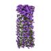 OYIGU Artificial Hanging Flowers for Outdoor Violet Ivy Fake Hanging Plant & Flowers for Outdoor Wall Wisteria Basket Hanging Garland Flowers Artificial Violet Hanging Flower