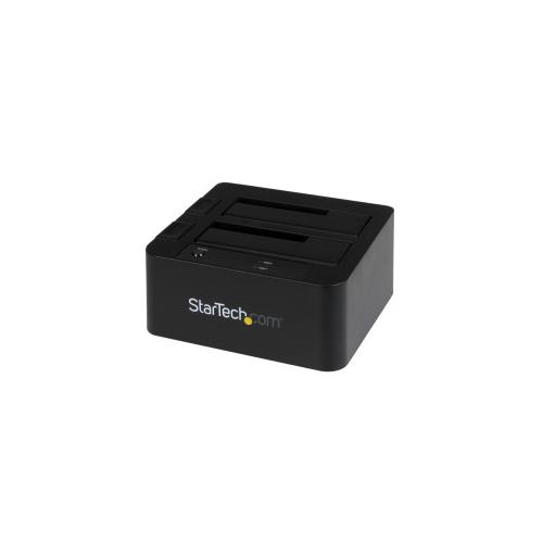 "StarTech.com 2-fach USB 3.0 / eSATA Festplatten Dockingstation mit UASP für 2,5/3,5"" SSD HDD"