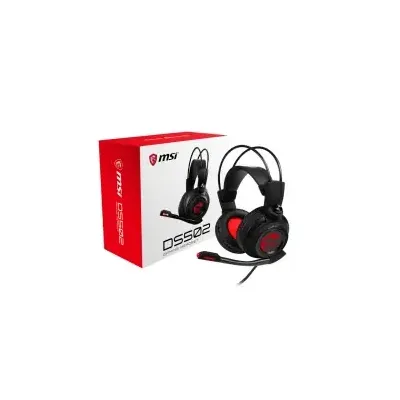 MSI DS502 GAMING Headset Kopfhörer & Kabelgebunden Kopfband Schwarz, Rot