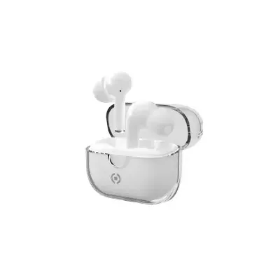 Celly CLEAR Kopfhörer True Wireless Stereo (TWS) im Ohr Anrufe/Musik USB Typ-C Bluetooth Weiß