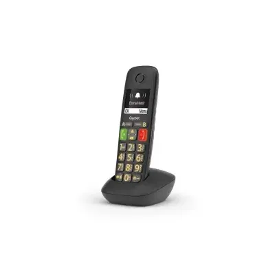Gigaset E290 Analoges/DECT-Telefon Anrufer-Identifikation Schwarz