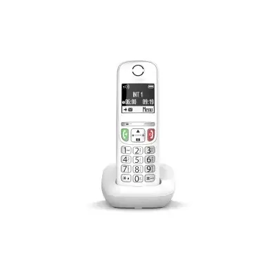Gigaset E270 DECT-Telefon Anrufer-Identifikation Weiß