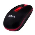 Nilox MOUSE WIRELESS BLACK/RED 1000 DPI Maus WLAN Optisch 1600