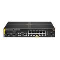 Aruba 6100 12G Class4 PoE 2G/2SFP+ 139W Managed L3 Gigabit Ethernet (10/100/1000) Power over (PoE) 1U Schwarz