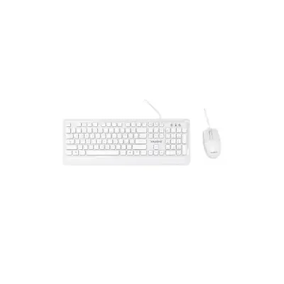 YASHI MY536 Tastatur Maus enthalten USB Weiß