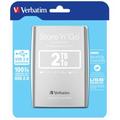 Verbatim Portables Festplattenlaufwerk Store 'n' Go USB 3.0, 2 TB, Silber