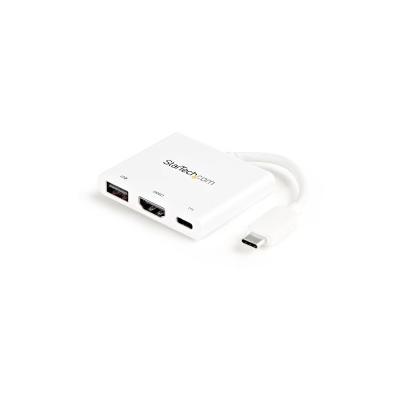 StarTech.com USB-C Multiport Adapter mit HDMI - USB 3.0 Port 60W PD Weiß